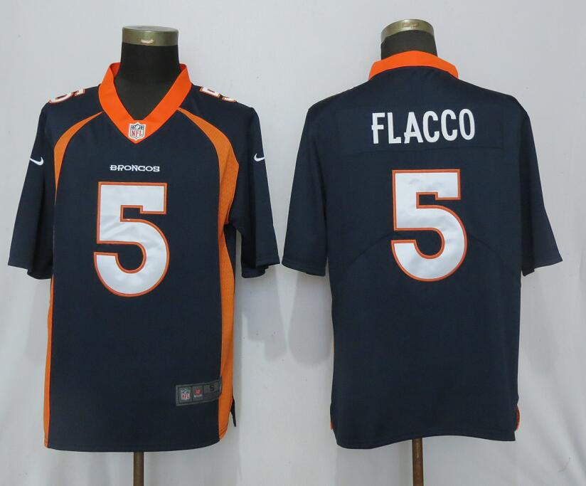 NEW Nike Denver Broncos #5 Flacco Blue 2017 Vapor Untouchable Limited jerseys->oakland raiders->NFL Jersey